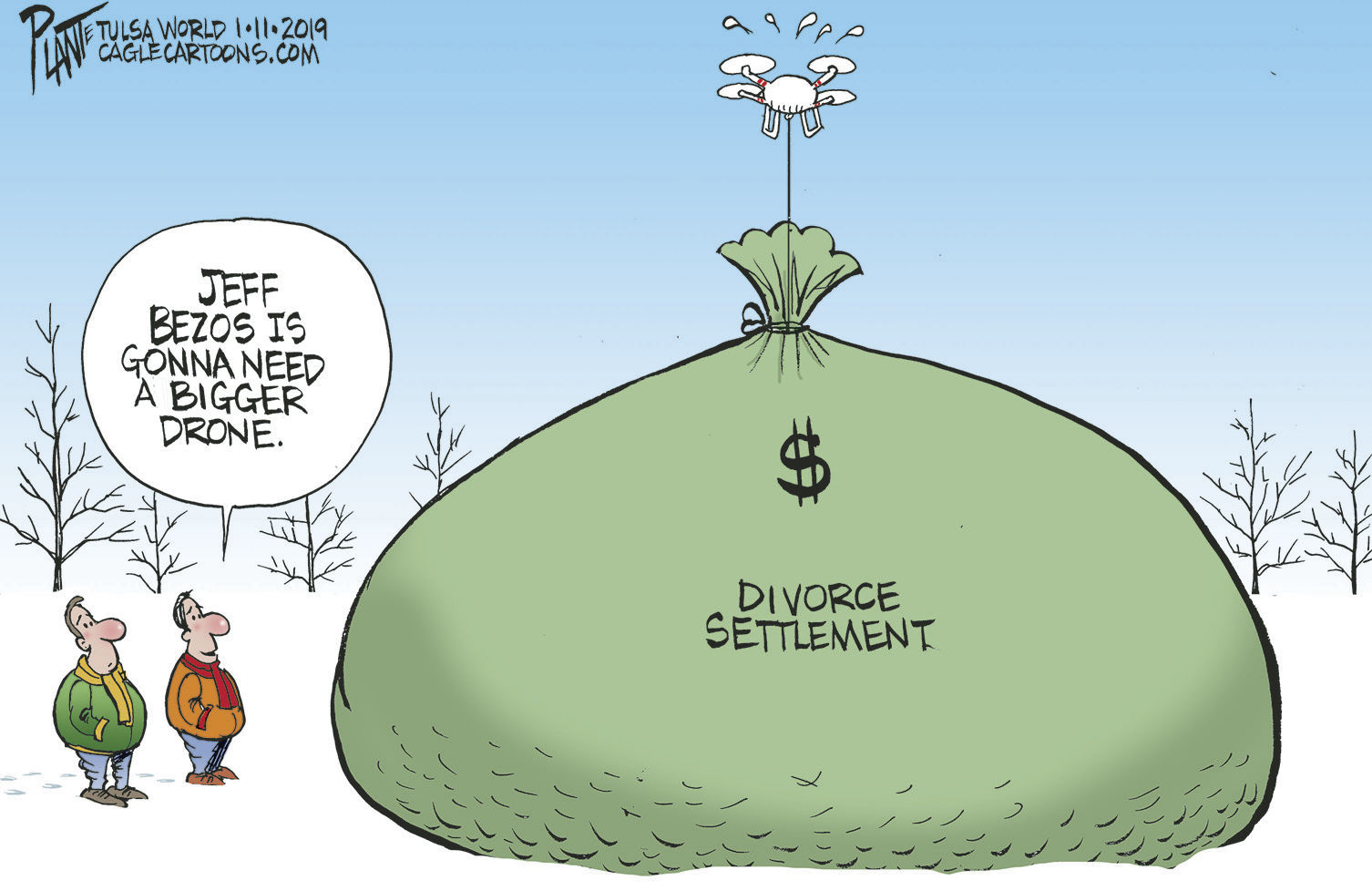 Bruce Plante Cartoon: Jeff Bezos